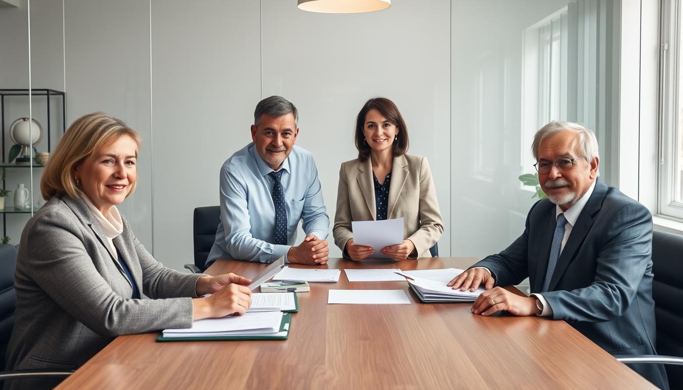 Family elder care planning discussion